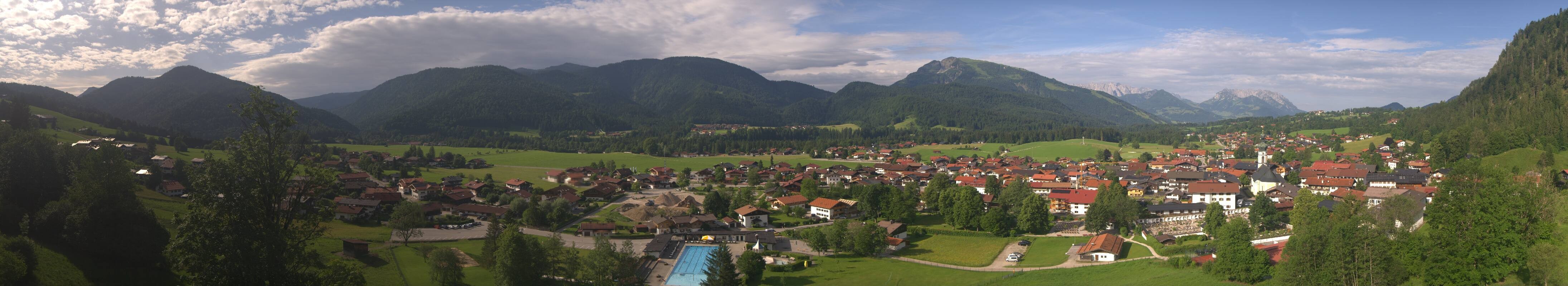 Archiv Foto Webcam Panoramablick auf das Dorf Reit im Winkl