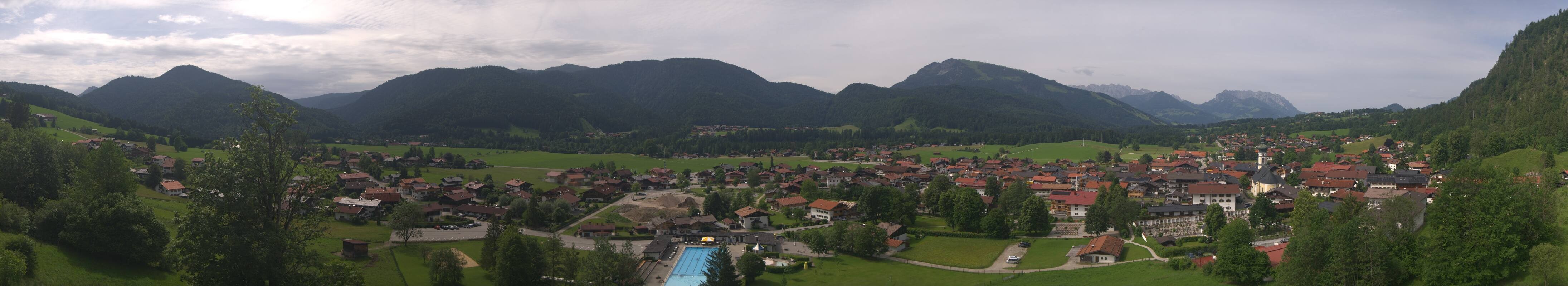 Archiv Foto Webcam Panoramablick auf das Dorf Reit im Winkl