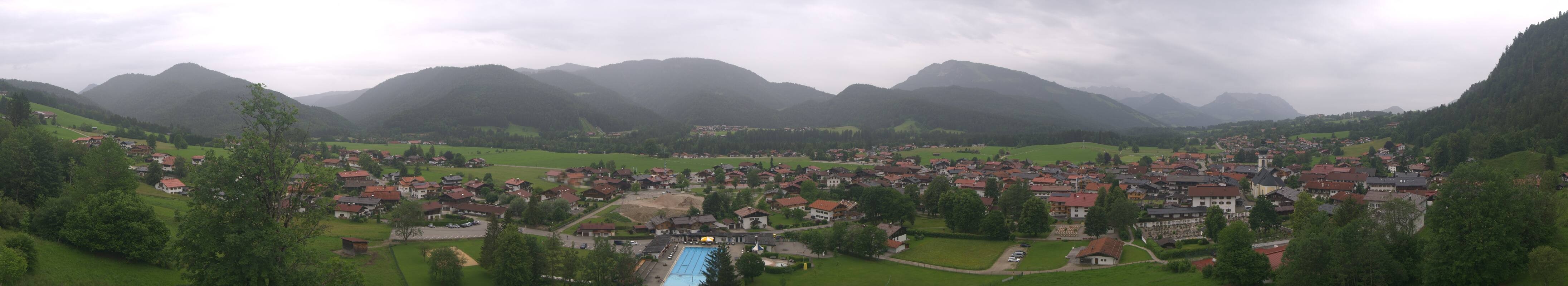 Archiv Foto Webcam Panoramablick auf das Dorf Reit im Winkl