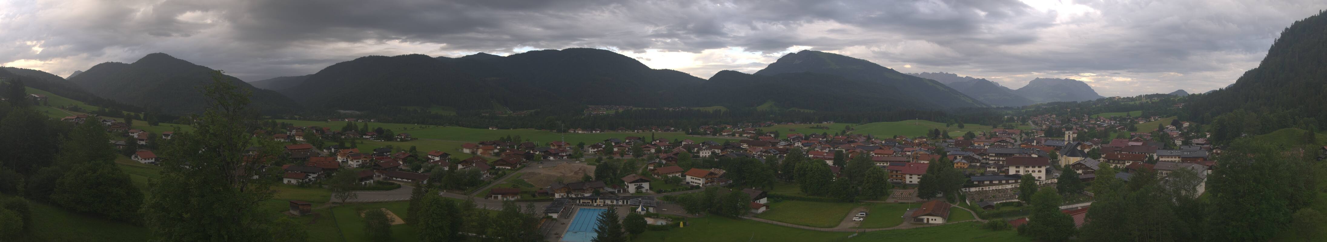 Archiv Foto Webcam Panoramablick auf das Dorf Reit im Winkl