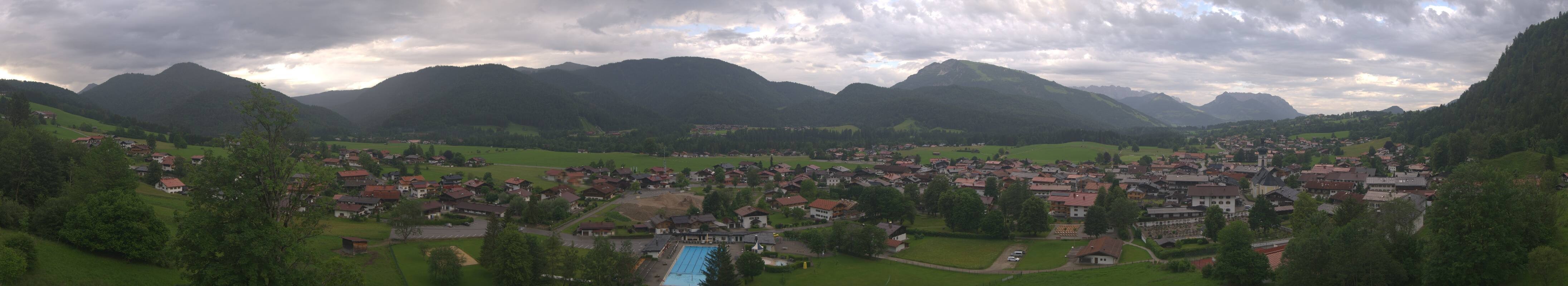 Archiv Foto Webcam Panoramablick auf das Dorf Reit im Winkl