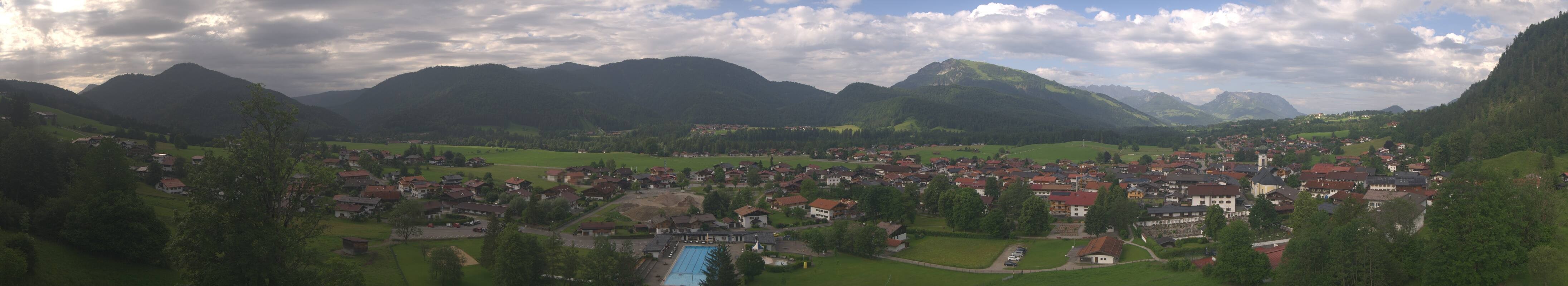 Archiv Foto Webcam Panoramablick auf das Dorf Reit im Winkl