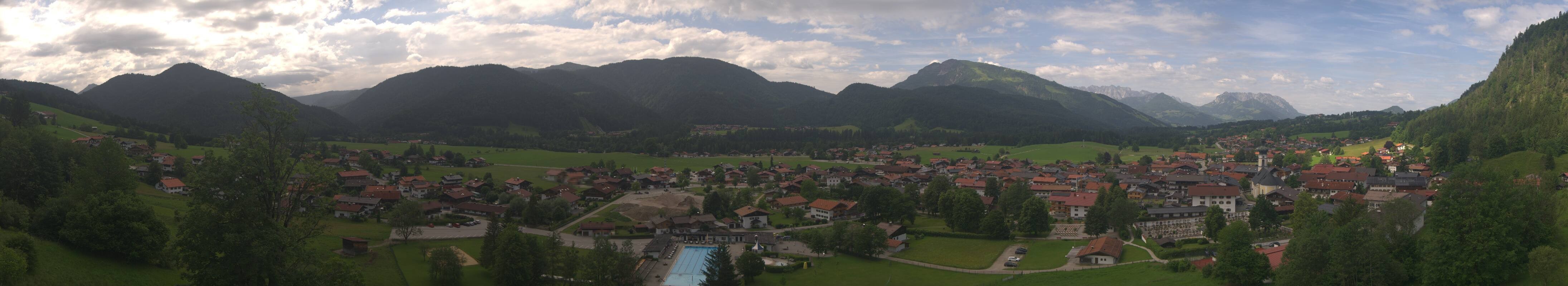Archiv Foto Webcam Panoramablick auf das Dorf Reit im Winkl