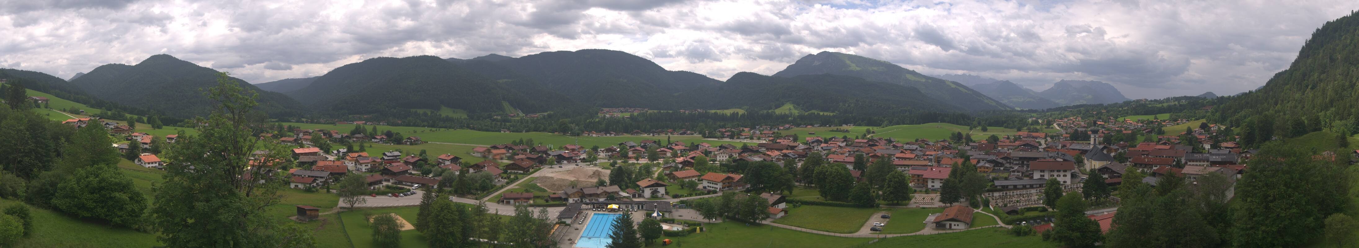 Archiv Foto Webcam Panoramablick auf das Dorf Reit im Winkl