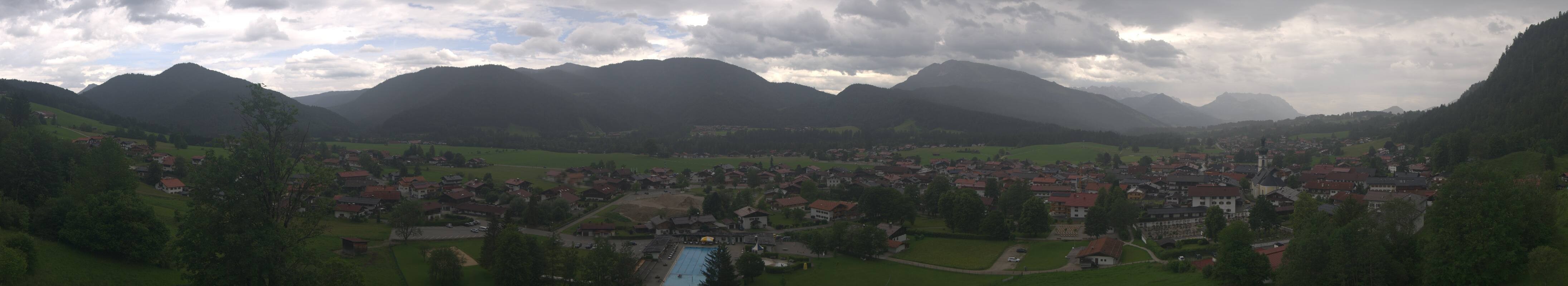 Archiv Foto Webcam Panoramablick auf das Dorf Reit im Winkl