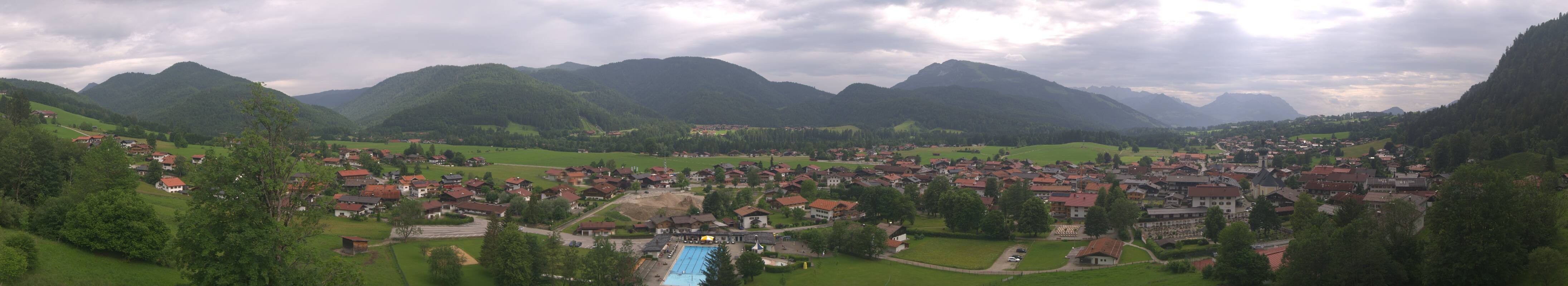 Archiv Foto Webcam Panoramablick auf das Dorf Reit im Winkl