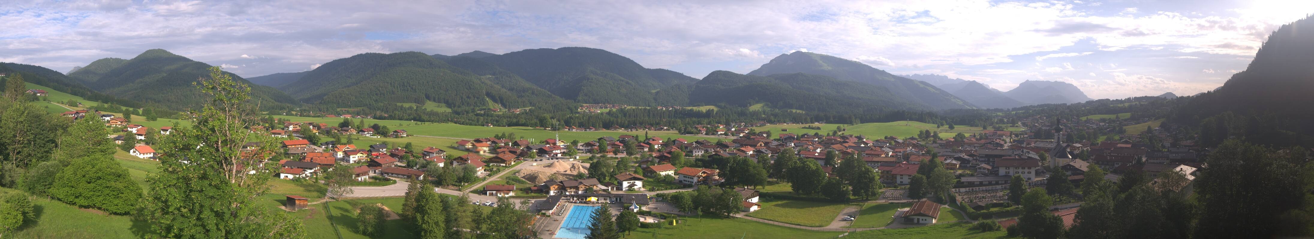 Archiv Foto Webcam Panoramablick auf das Dorf Reit im Winkl