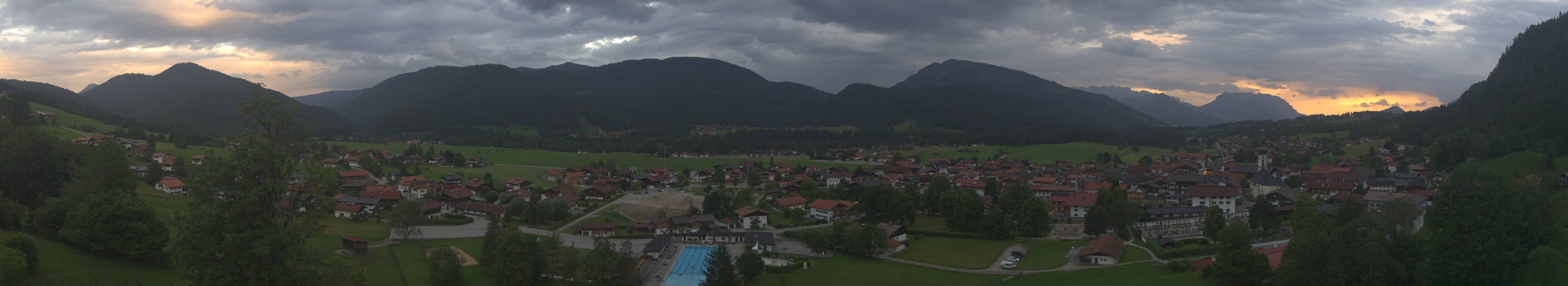 Archiv Foto Webcam Panoramablick auf das Dorf Reit im Winkl