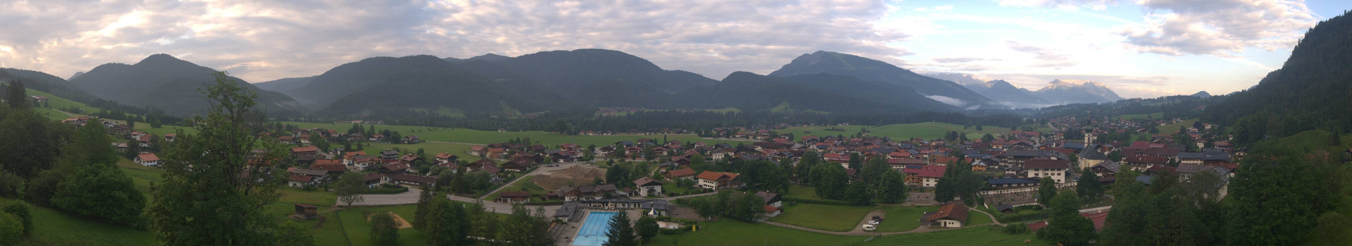 Archiv Foto Webcam Panoramablick auf das Dorf Reit im Winkl