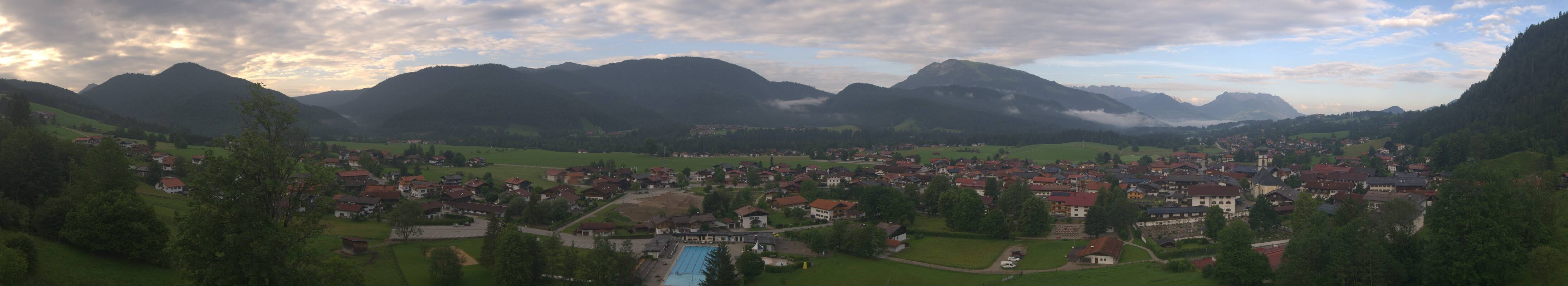 Archiv Foto Webcam Panoramablick auf das Dorf Reit im Winkl
