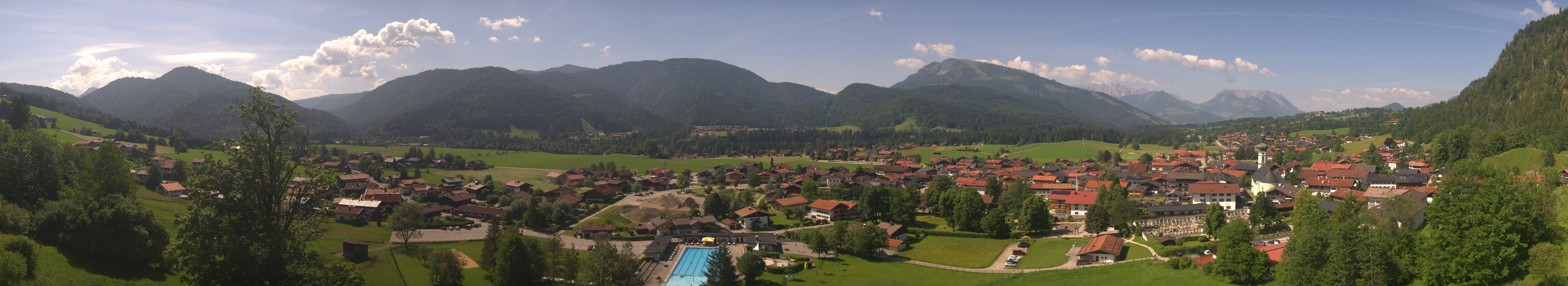 Archiv Foto Webcam Panoramablick auf das Dorf Reit im Winkl