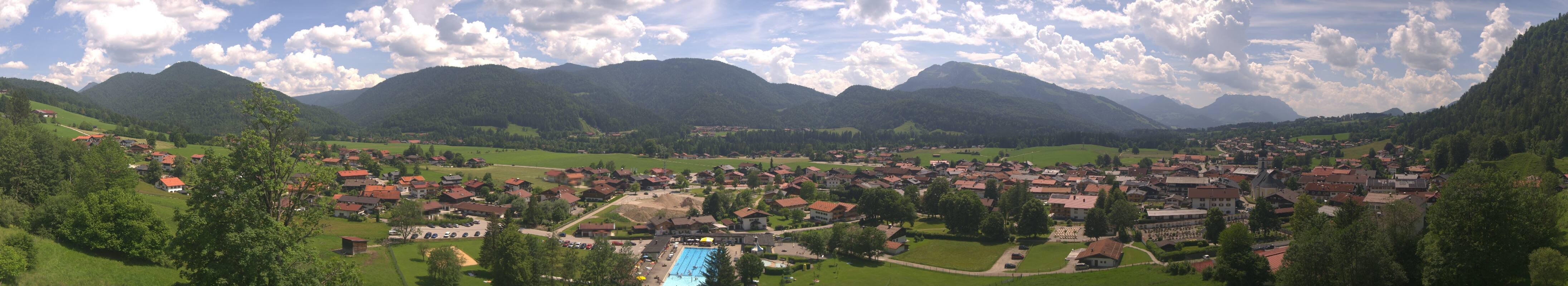 Archiv Foto Webcam Panoramablick auf das Dorf Reit im Winkl