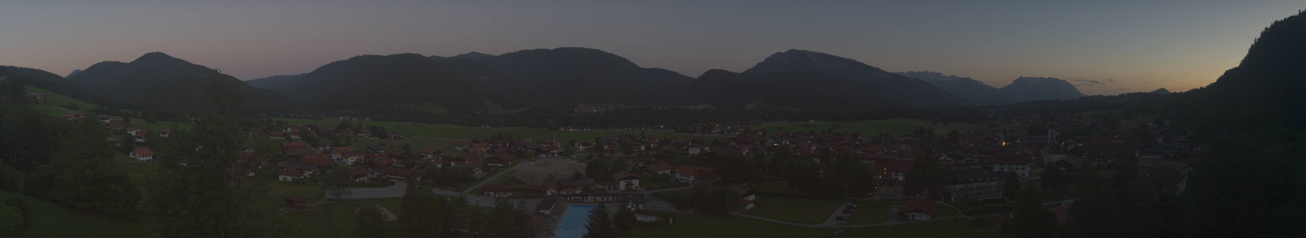 Archiv Foto Webcam Panoramablick auf das Dorf Reit im Winkl