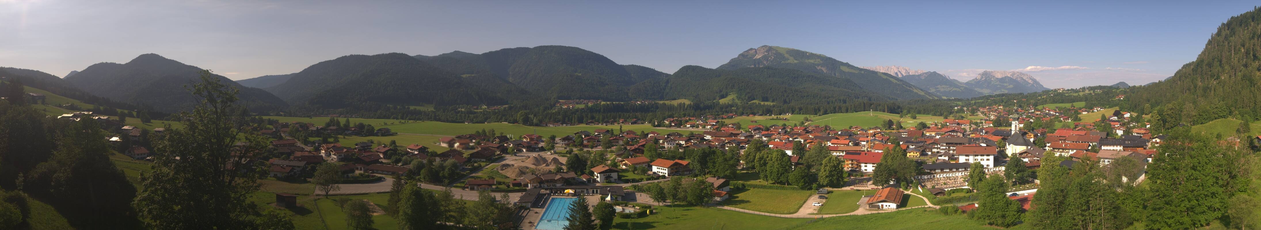 Archiv Foto Webcam Panoramablick auf das Dorf Reit im Winkl