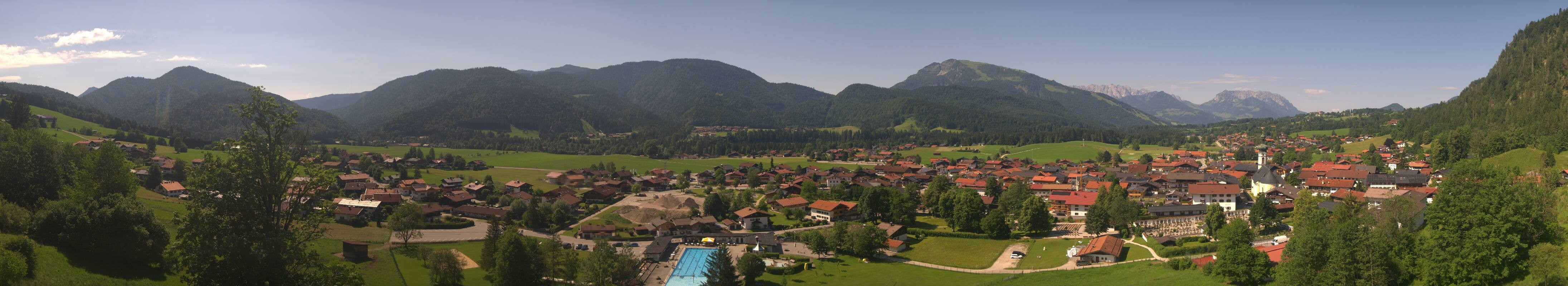 Archiv Foto Webcam Panoramablick auf das Dorf Reit im Winkl