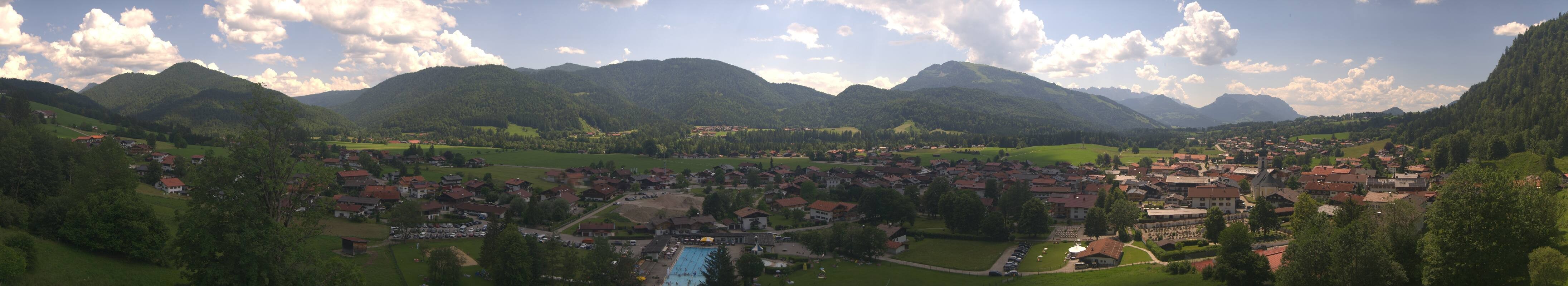 Archiv Foto Webcam Panoramablick auf das Dorf Reit im Winkl