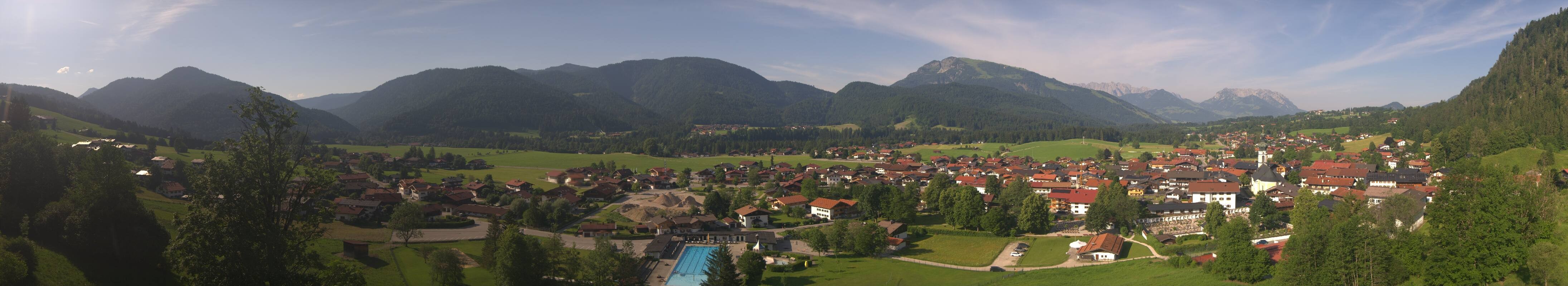 Archiv Foto Webcam Panoramablick auf das Dorf Reit im Winkl