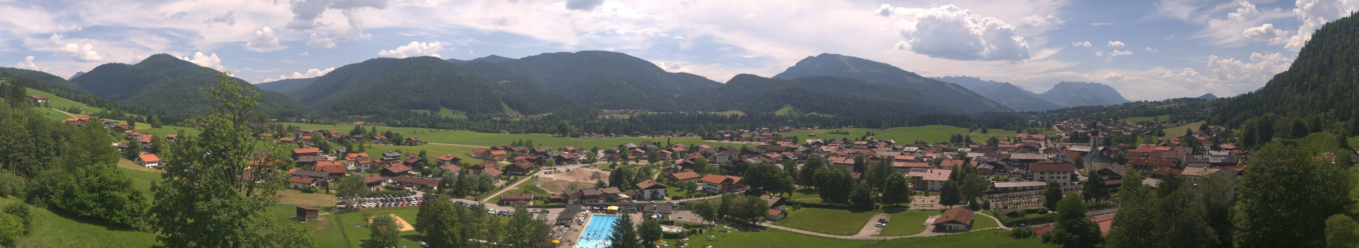 Archiv Foto Webcam Panoramablick auf das Dorf Reit im Winkl