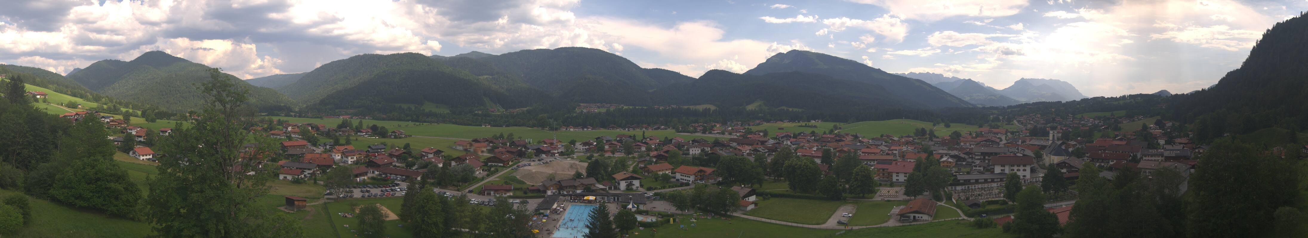 Archiv Foto Webcam Panoramablick auf das Dorf Reit im Winkl