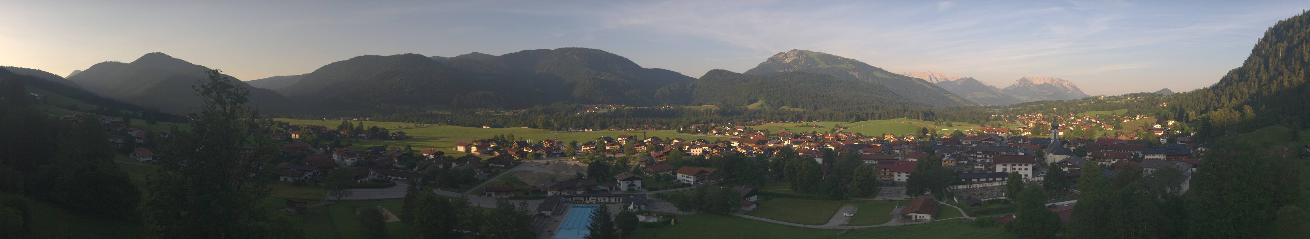 Archiv Foto Webcam Panoramablick auf das Dorf Reit im Winkl
