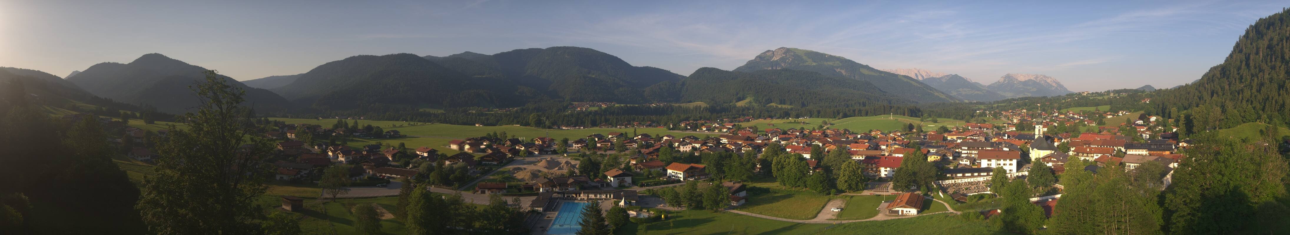 Archiv Foto Webcam Panoramablick auf das Dorf Reit im Winkl