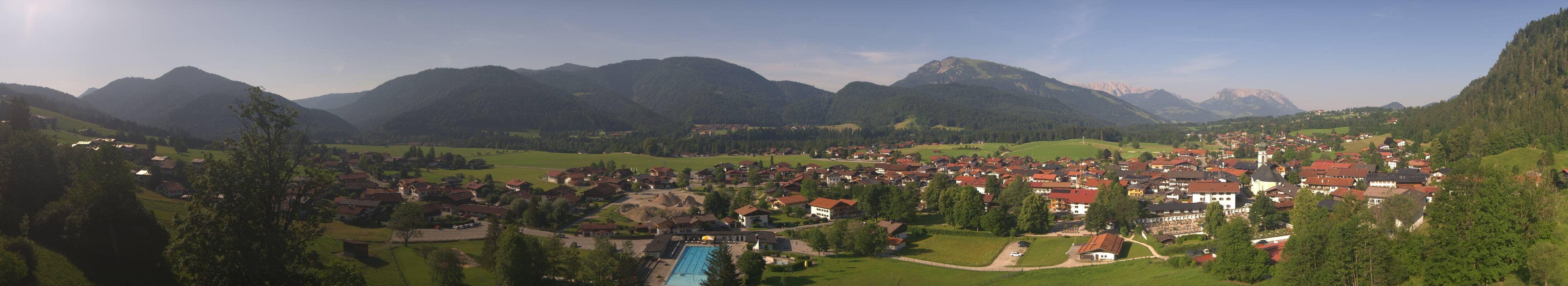 Archiv Foto Webcam Panoramablick auf das Dorf Reit im Winkl