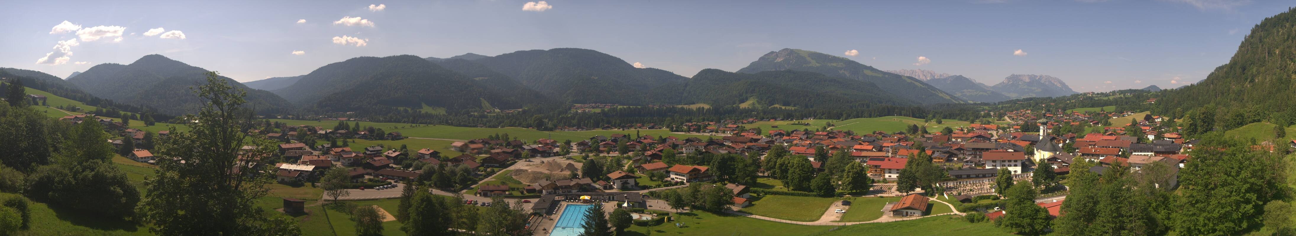 Archiv Foto Webcam Panoramablick auf das Dorf Reit im Winkl
