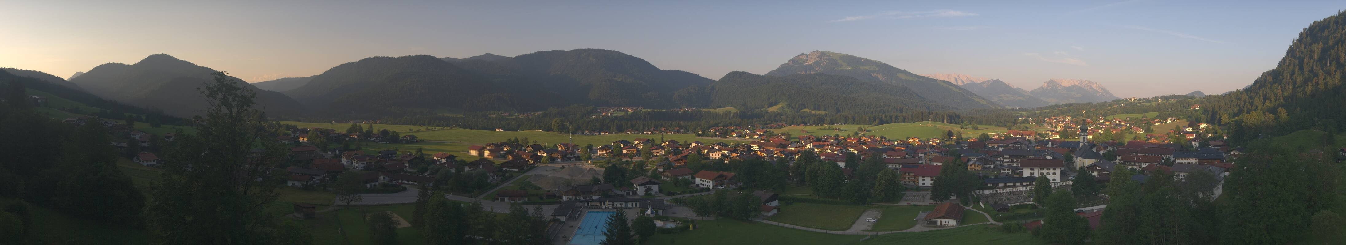 Archiv Foto Webcam Panoramablick auf das Dorf Reit im Winkl