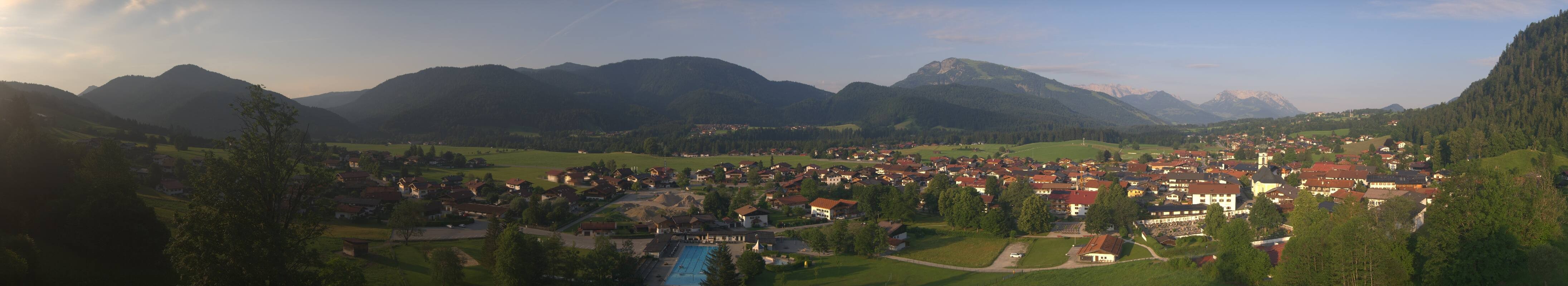 Archiv Foto Webcam Panoramablick auf das Dorf Reit im Winkl