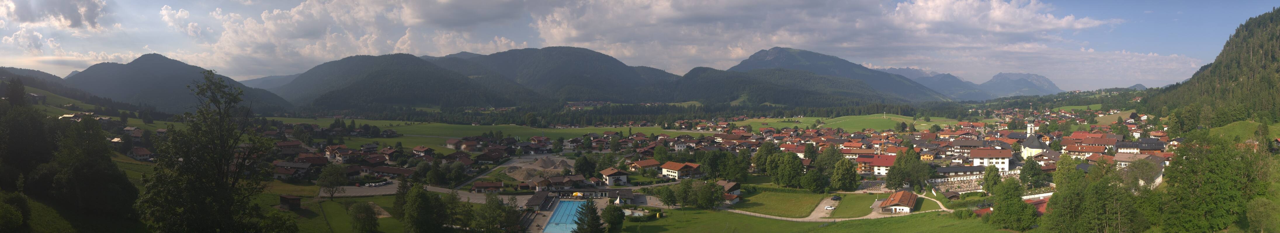 Archiv Foto Webcam Panoramablick auf das Dorf Reit im Winkl