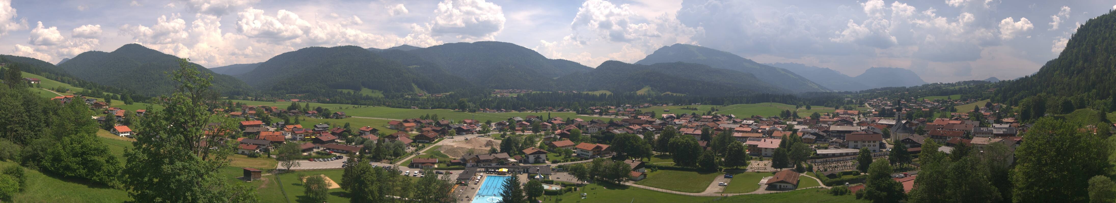 Archiv Foto Webcam Panoramablick auf das Dorf Reit im Winkl