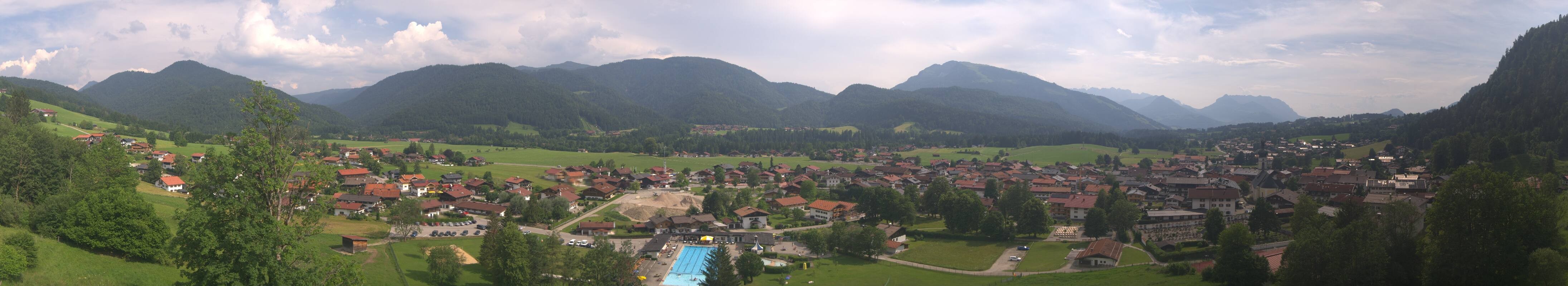 Archiv Foto Webcam Panoramablick auf das Dorf Reit im Winkl