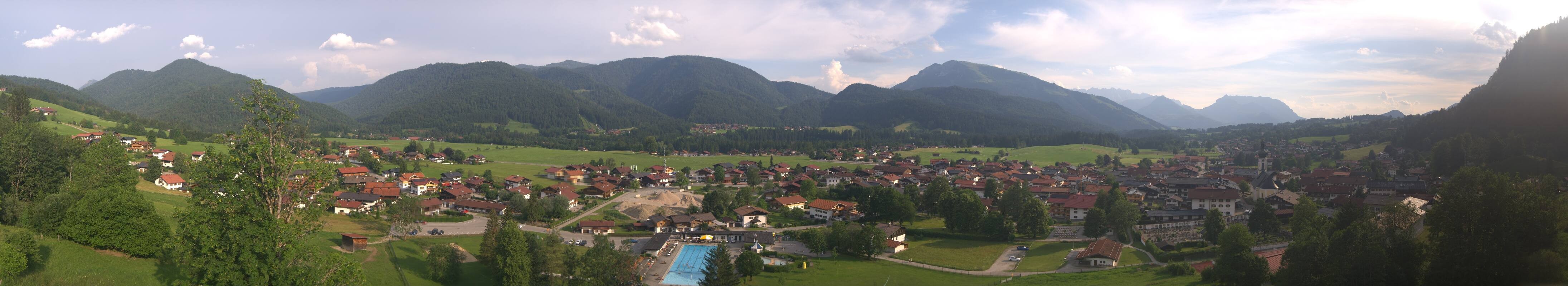 Archiv Foto Webcam Panoramablick auf das Dorf Reit im Winkl