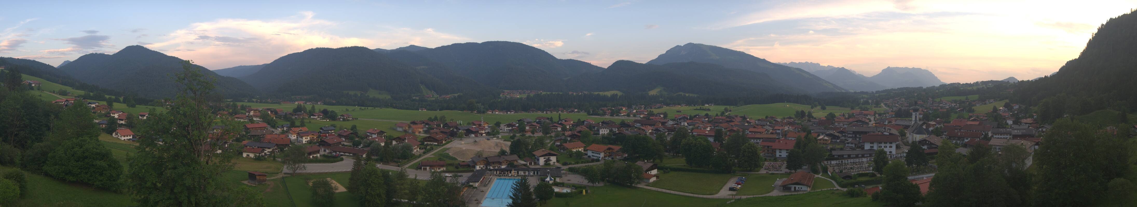 Archiv Foto Webcam Panoramablick auf das Dorf Reit im Winkl