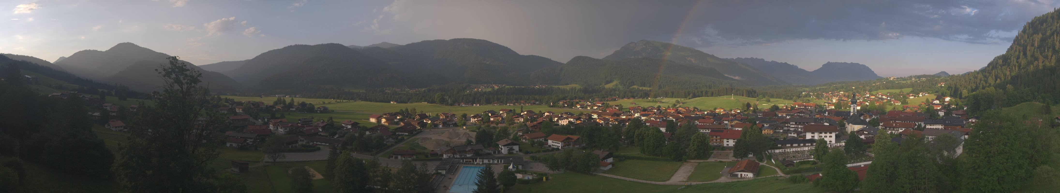 Archiv Foto Webcam Panoramablick auf das Dorf Reit im Winkl