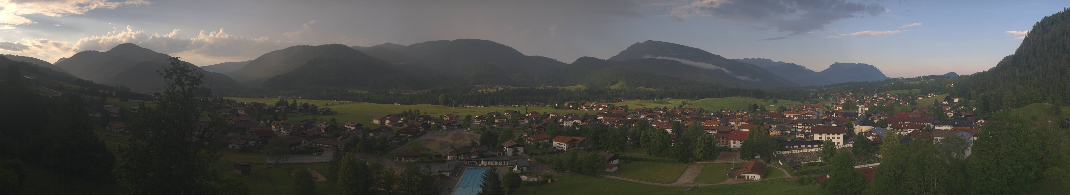 Archiv Foto Webcam Panoramablick auf das Dorf Reit im Winkl