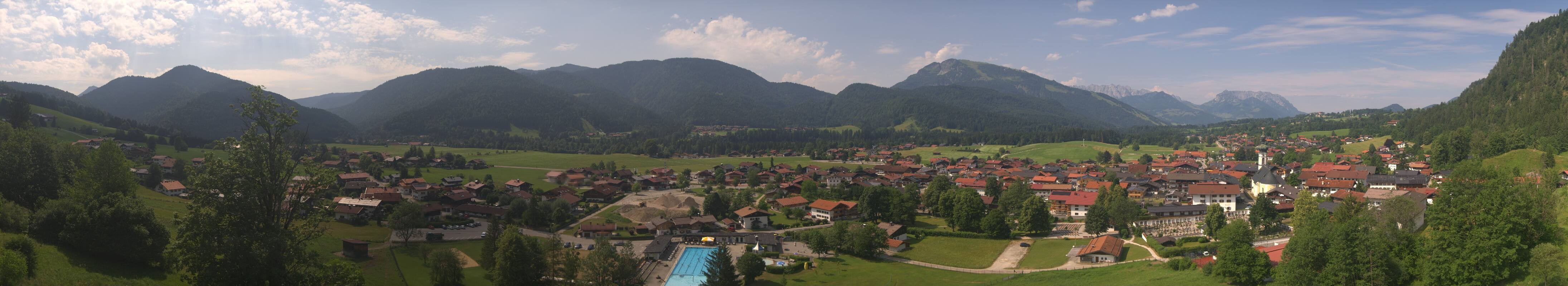 Archiv Foto Webcam Panoramablick auf das Dorf Reit im Winkl