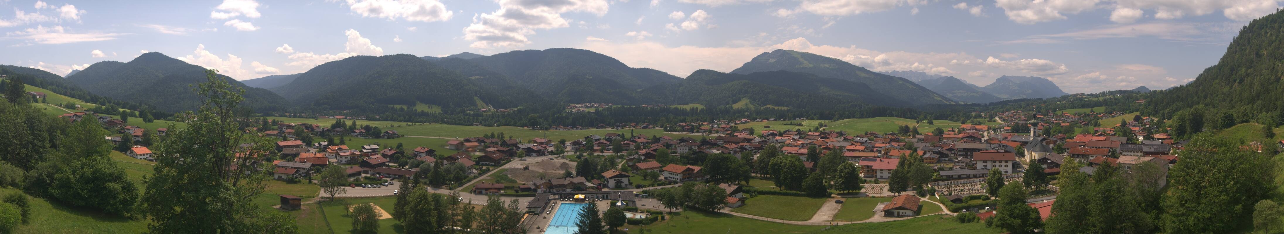 Archiv Foto Webcam Panoramablick auf das Dorf Reit im Winkl