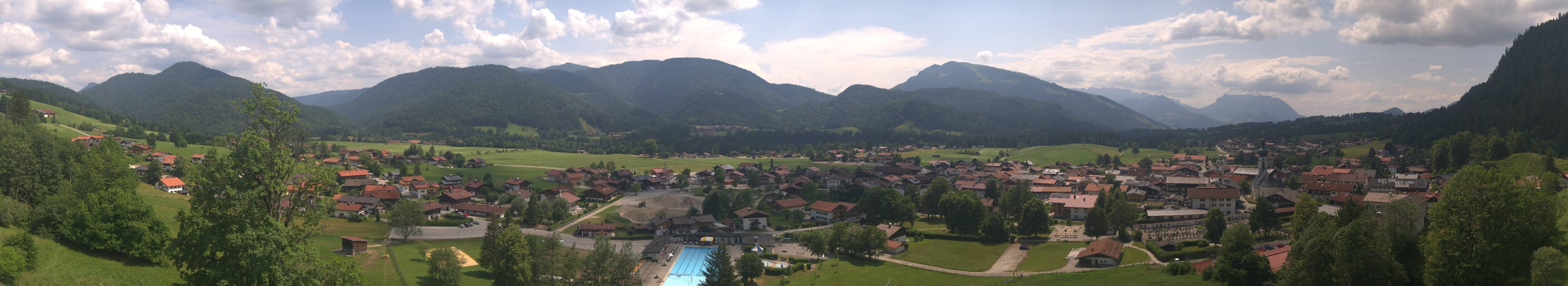 Archiv Foto Webcam Panoramablick auf das Dorf Reit im Winkl