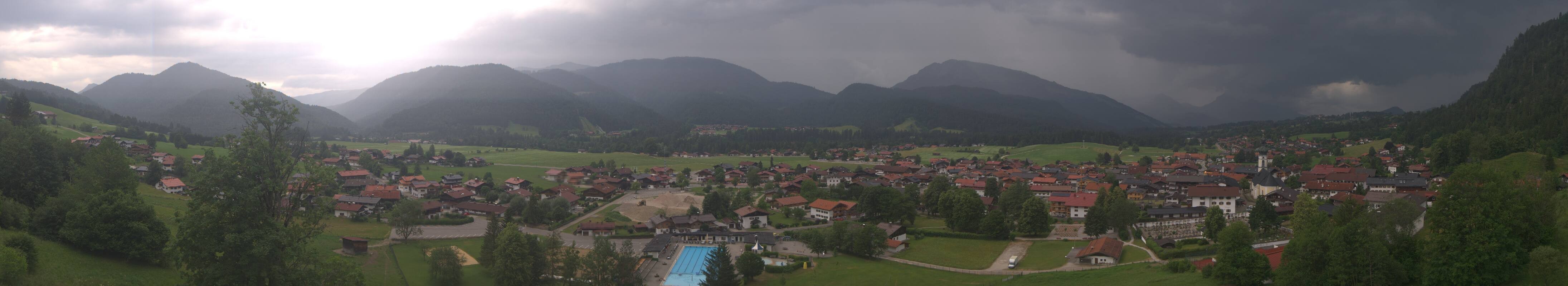 Archiv Foto Webcam Panoramablick auf das Dorf Reit im Winkl