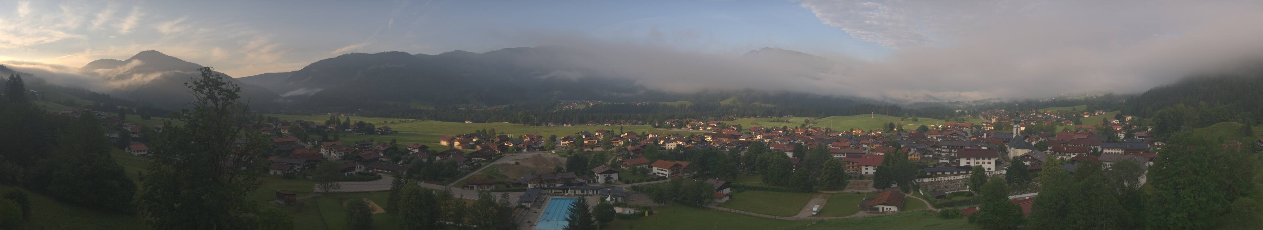 Archiv Foto Webcam Panoramablick auf das Dorf Reit im Winkl