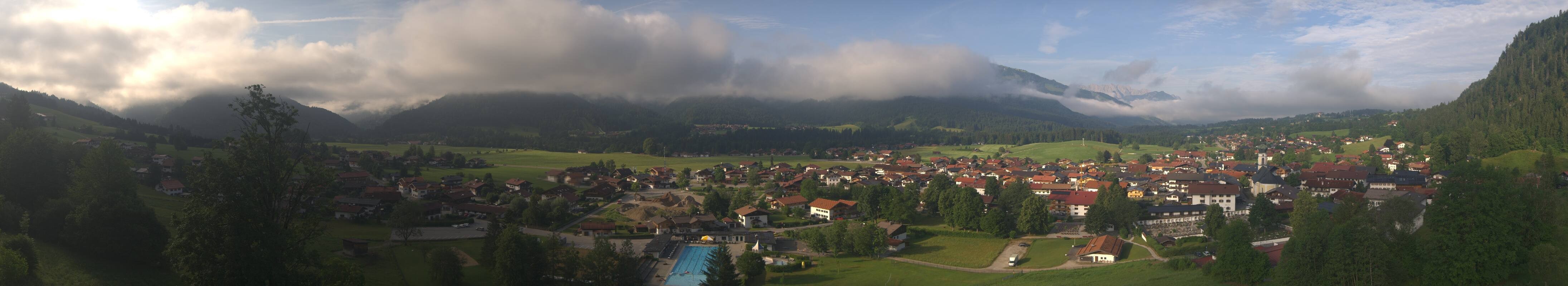 Archiv Foto Webcam Panoramablick auf das Dorf Reit im Winkl
