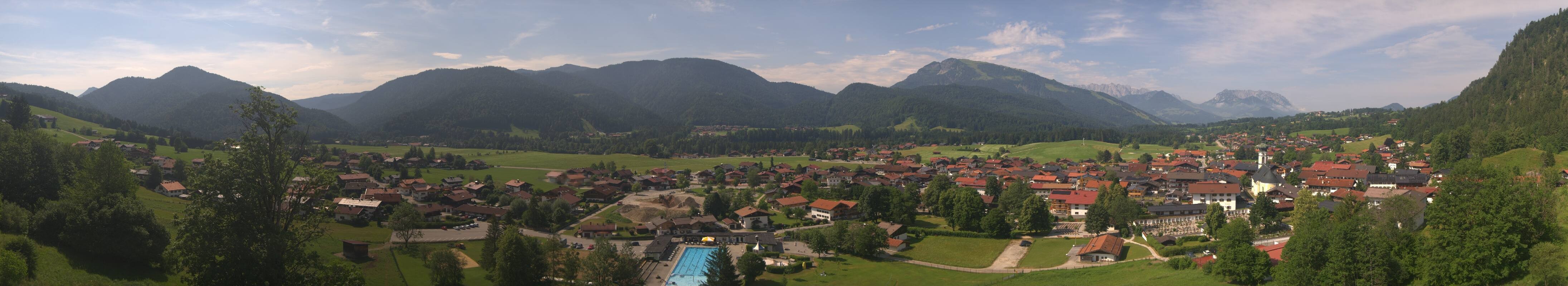 Archiv Foto Webcam Panoramablick auf das Dorf Reit im Winkl