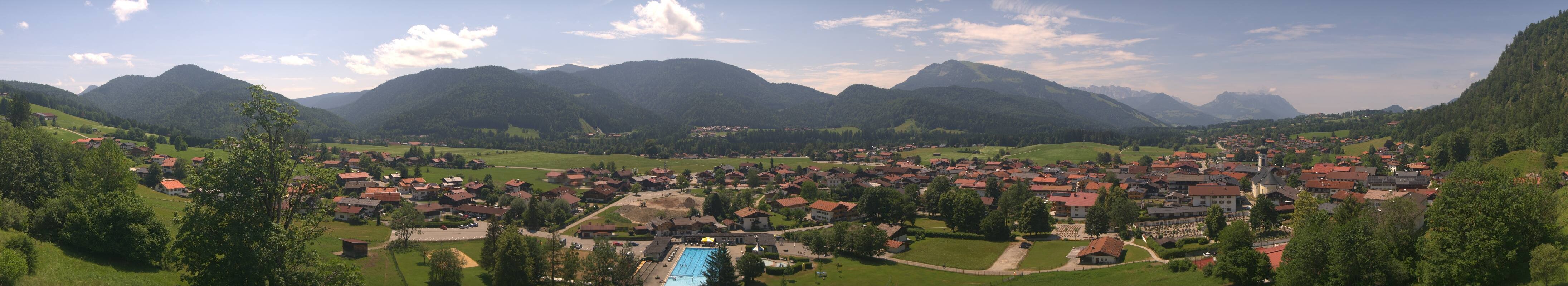 Archiv Foto Webcam Panoramablick auf das Dorf Reit im Winkl