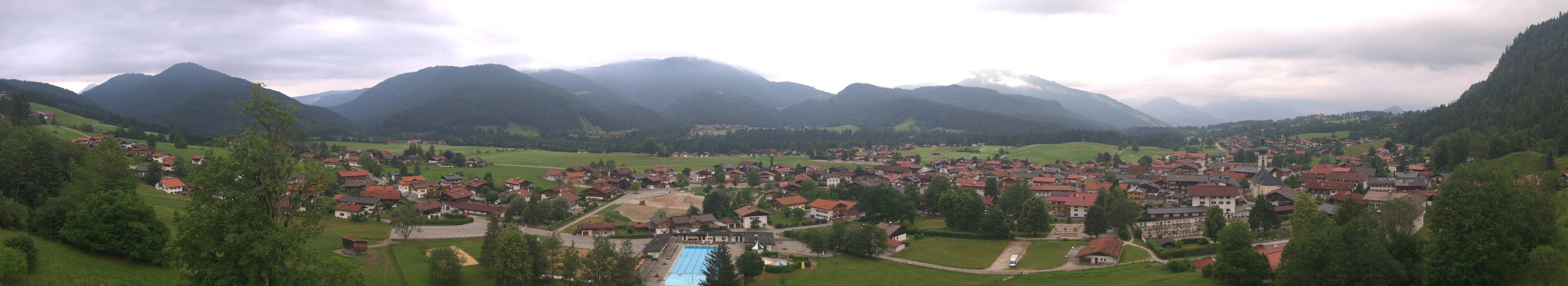Archiv Foto Webcam Panoramablick auf das Dorf Reit im Winkl