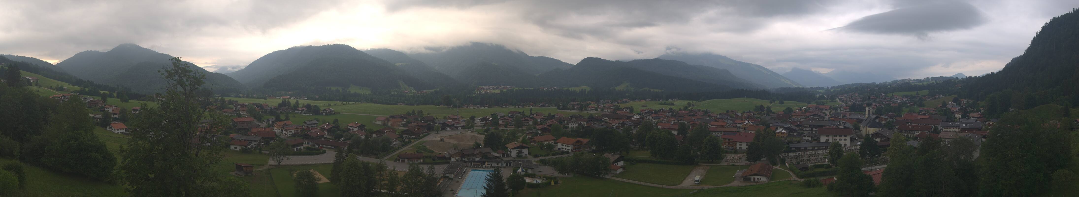 Archiv Foto Webcam Panoramablick auf das Dorf Reit im Winkl
