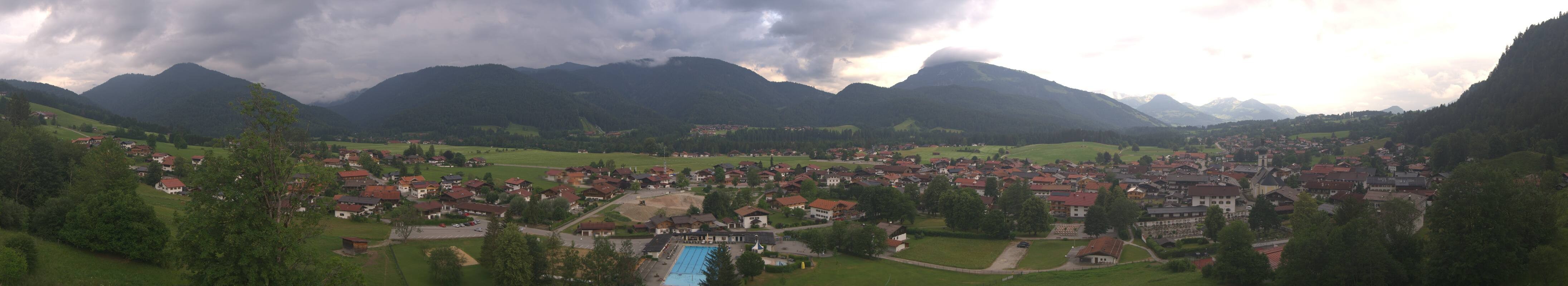 Archiv Foto Webcam Panoramablick auf das Dorf Reit im Winkl