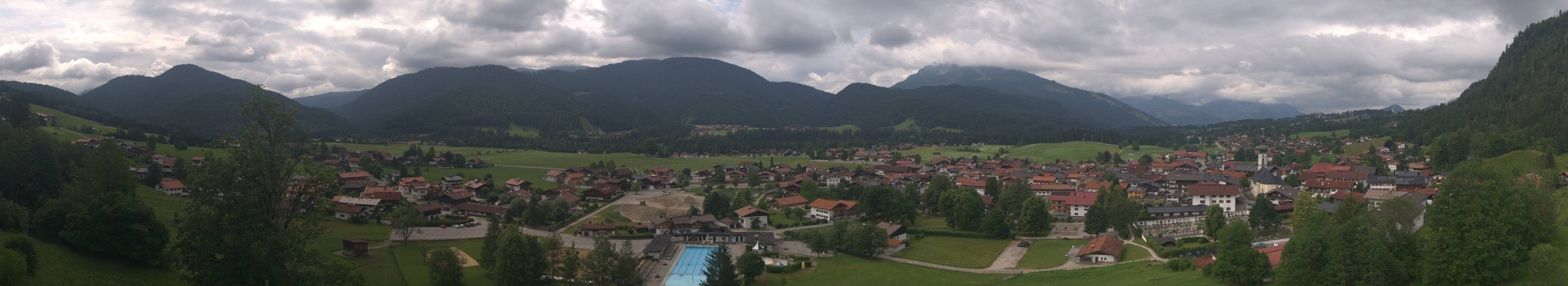 Archiv Foto Webcam Panoramablick auf das Dorf Reit im Winkl