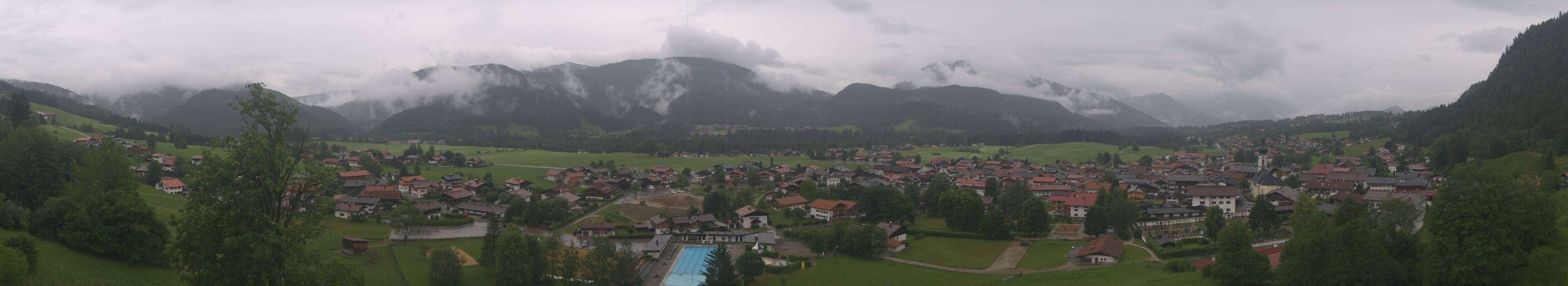 Archiv Foto Webcam Panoramablick auf das Dorf Reit im Winkl