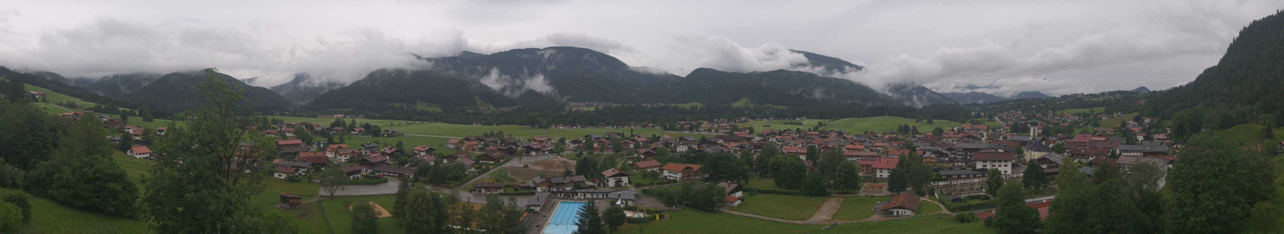Archiv Foto Webcam Panoramablick auf das Dorf Reit im Winkl